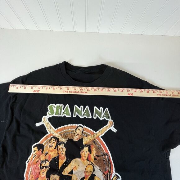 1980 Sha Na Na‎ Band T Shirt Mens Black Size Large (READ)  Vintage Screen Stars - Picture 8 of 9